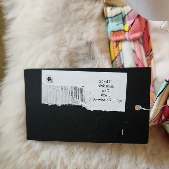 NWT Kate Spade Colorful Swirl Bikini Set-Size Large - Picture 5 of 6